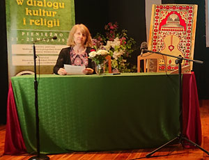 Dr hab. Grażyna Zając (prof. UJ) na konferencji „Tatarzy w dialogu kultur i religii” w Pieniężnie
